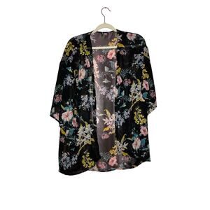 Divided by H&M Floral Boho Kimono Lightweight Size XS Oversized